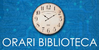 Orari biblioteca comunale 11 luglio - 18 luglio Orari biblioteca comunale 11 luglio - 18 luglio