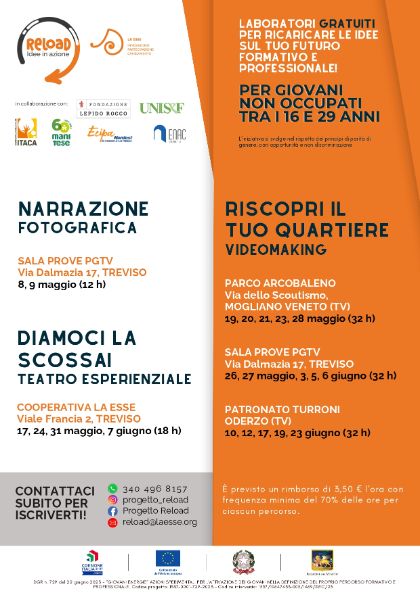 Reload: programma di maggio e giugno 2025 Reload: programma di maggio e giugno 2025