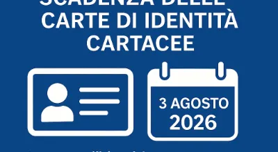 Avviso scadenza CARTA D’IDENTITA’ CARTACEA