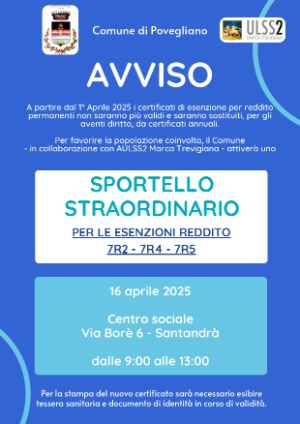 sportello straordinario