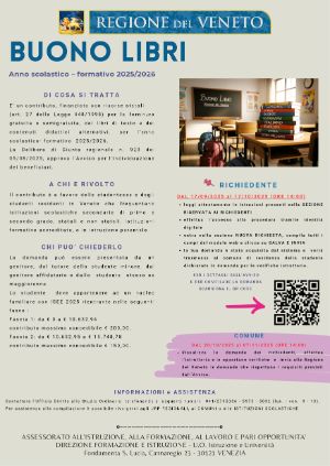 Locandina buono libri 25-26