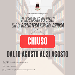 chiusura biblioteca
